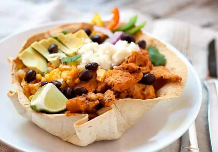 Chipotle Chicken Taco Bowls Image
