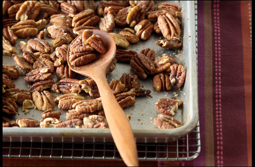 Oven Roasted Salted Pecans