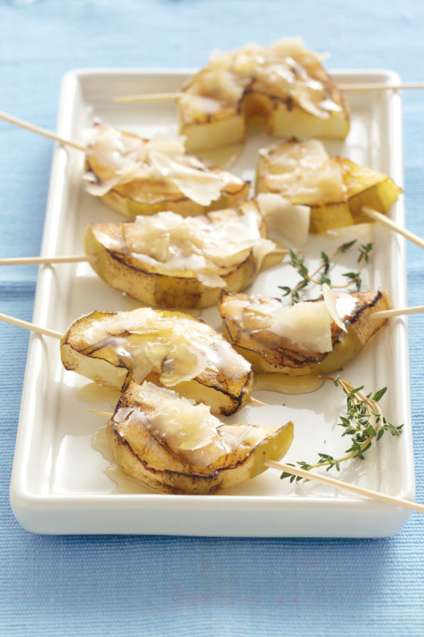 Grilled Apples with Parmesan Cheese and Honey Image