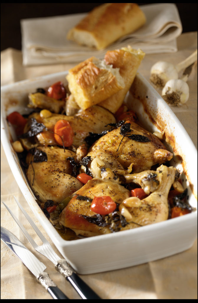 Chicken with 40 Cloves of Garlic
