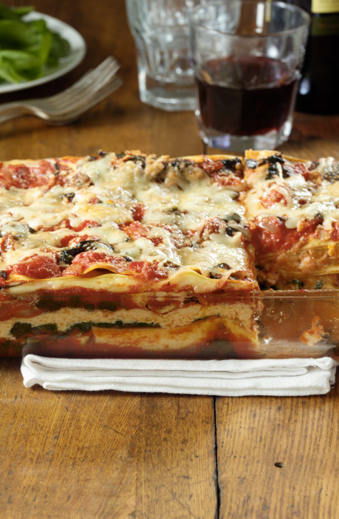 Squash and Greens Winter Lasagna Image