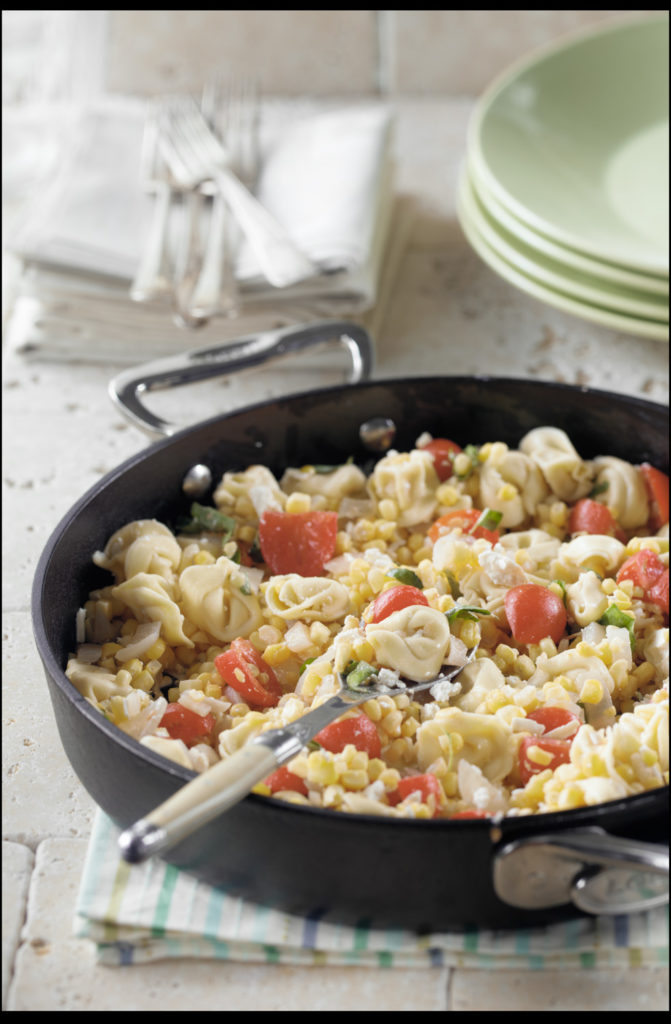 Corn and Tortellini Toss