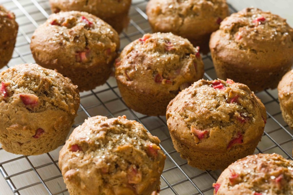 Rhubarb-Applesauce Muffins Image