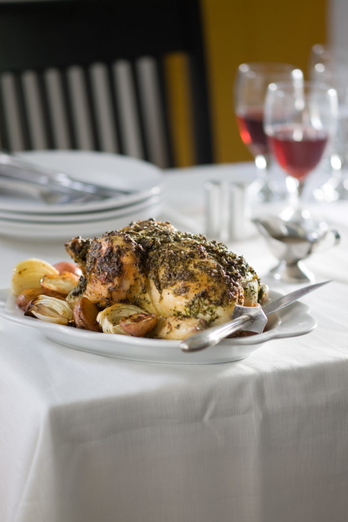 Roast Chicken with Garlic, Lemon and Parsley