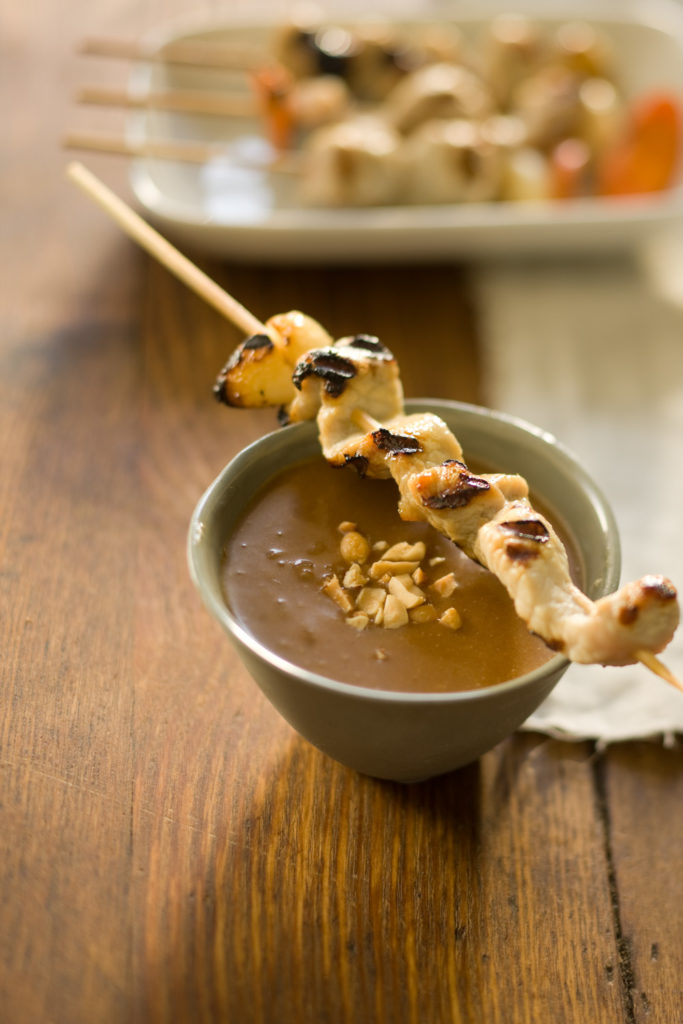 Chicken Satay with Peanut Sauce