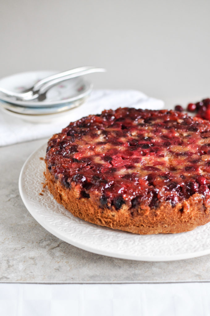 Holiday Upside-Down Cranberry Cake - Relish