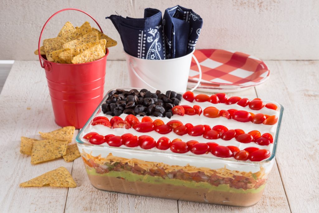 Mexican-Inspired Layered "Old Glory" Dip