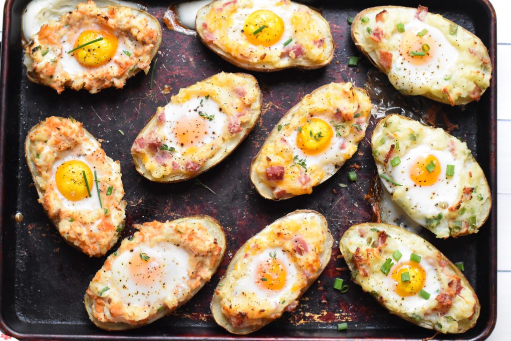 Bacon and Egg Potato Boats Image