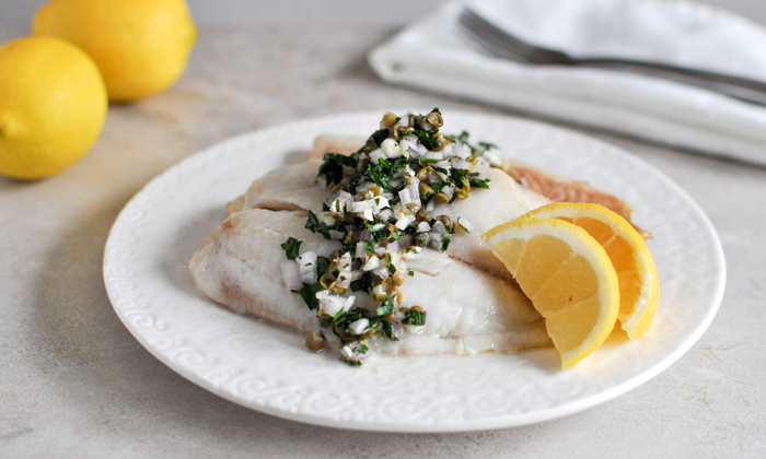 Baked Fish with Salsa Verde Image