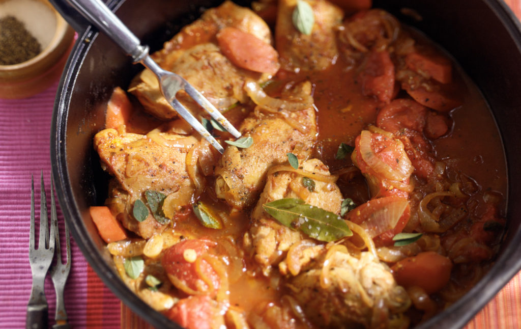 Braised Chicken Thighs with Tomatoes and Smoked Paprika - Relish