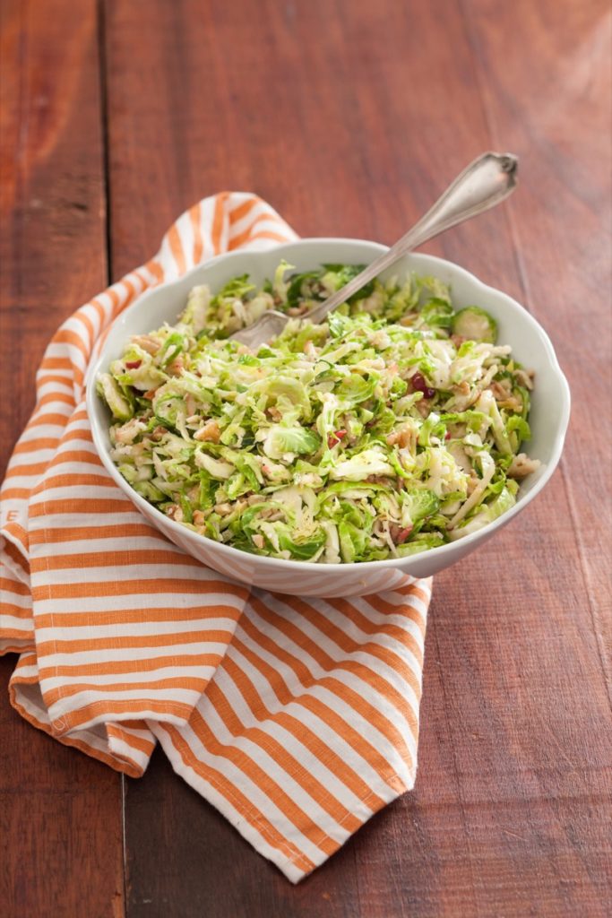 Brussels Sprout Salad with Parmesan and Walnuts Image