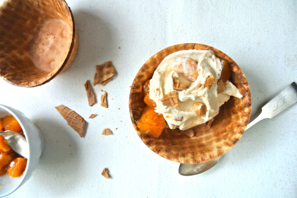 Peaches and Cream Ice Cream