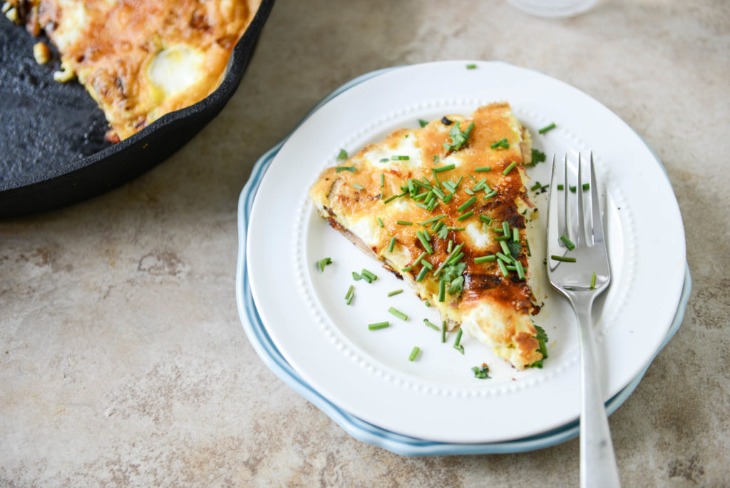 Easy Bacon Mushroom Frittata