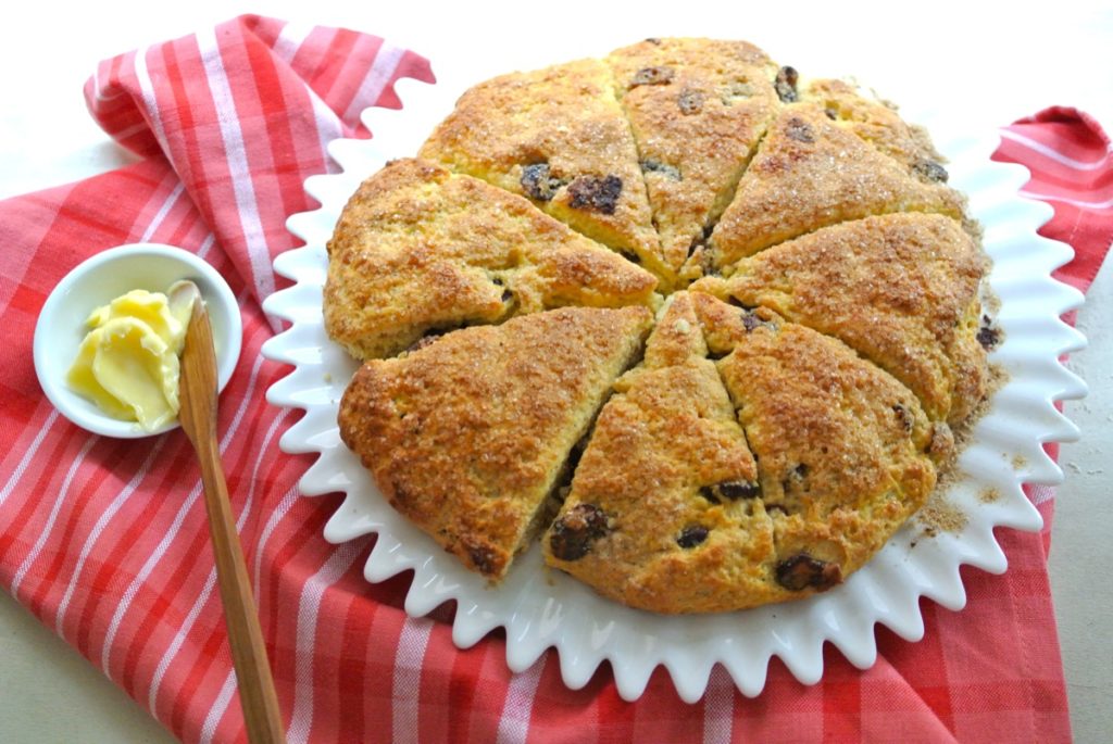 Cranberry Eggnog Scones