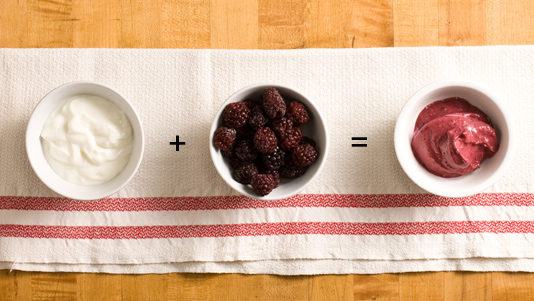 Frozen Blackberry Yogurt