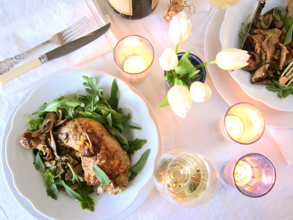 Braised Chicken with Mushrooms