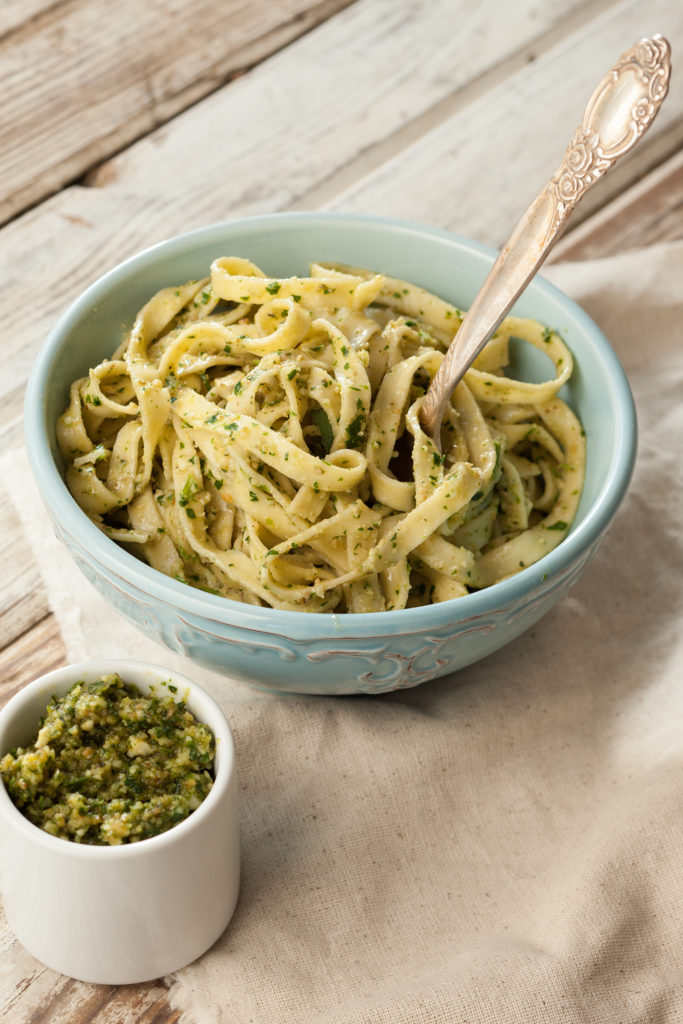 Linguine with Walnut-Sage Pesto - Relish