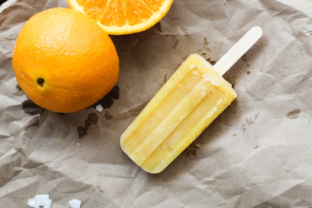 Healthy Coconut Mango Popsicles Image