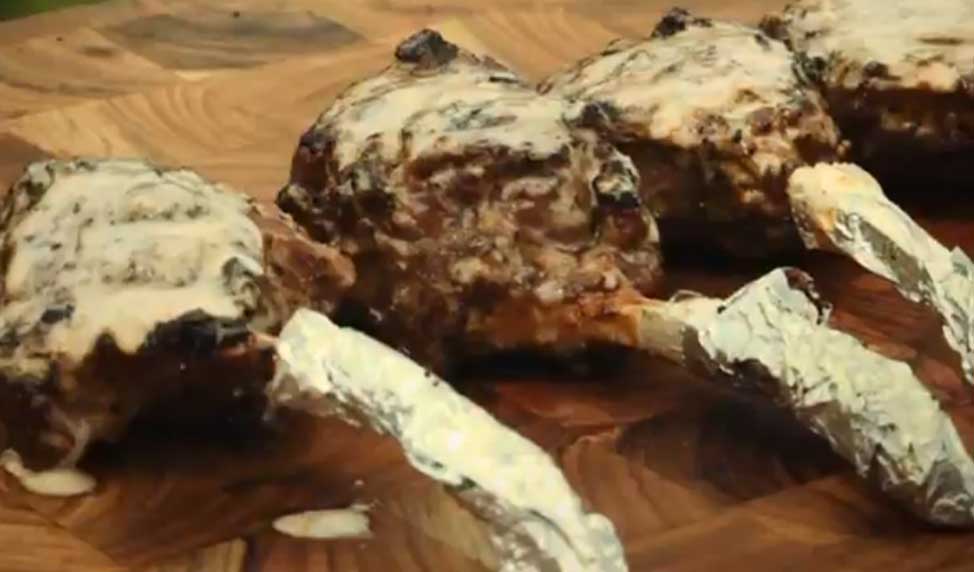 Grilled Satay-Glazed Lamb Chops