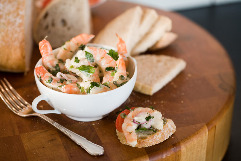 Cold Shrimp Salad with Capers and Dill