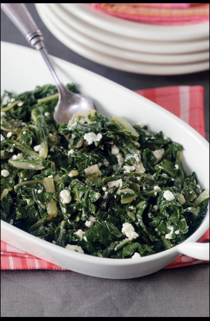 Chard with Lemon and Feta