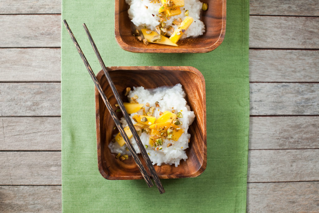 Thai Mango Sticky Rice Dessert Image