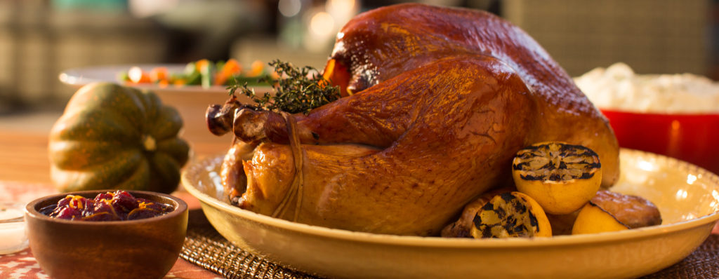 Charcoal Smoked Thanksgiving Turkey Image