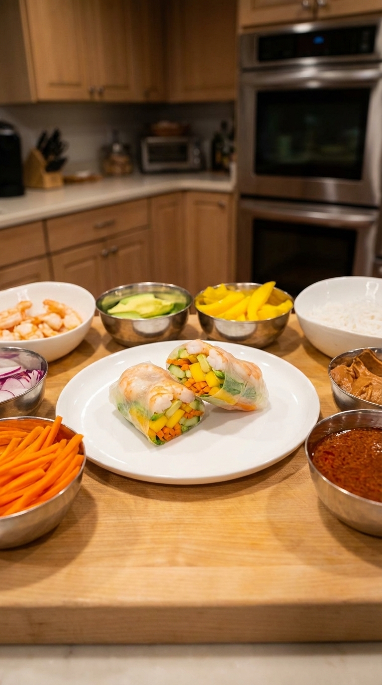 Vietnamese Fresh Rolls With Shrimp