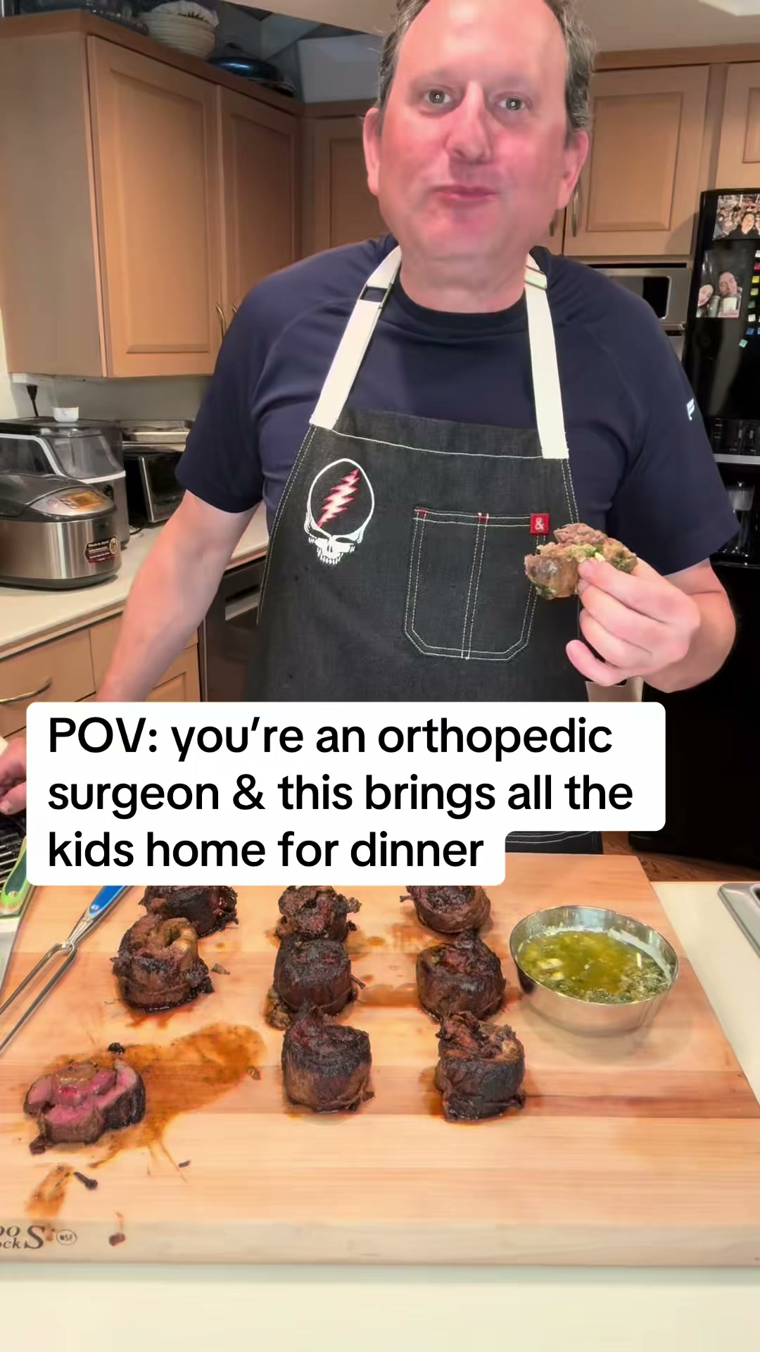 Steak & Cheese Pinwheels With Herb Butter Sauce